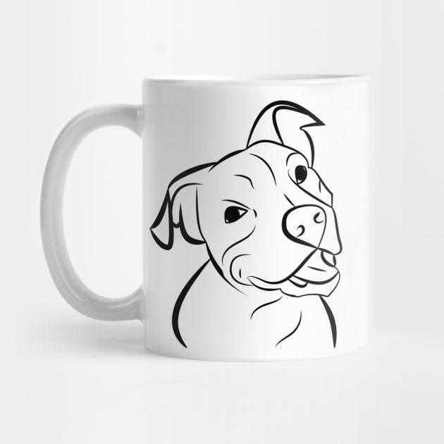 Dog, pit bull, dog head by IDesign23